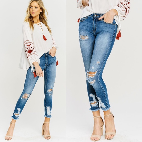 Denim - FAITH Distressed Skinnies